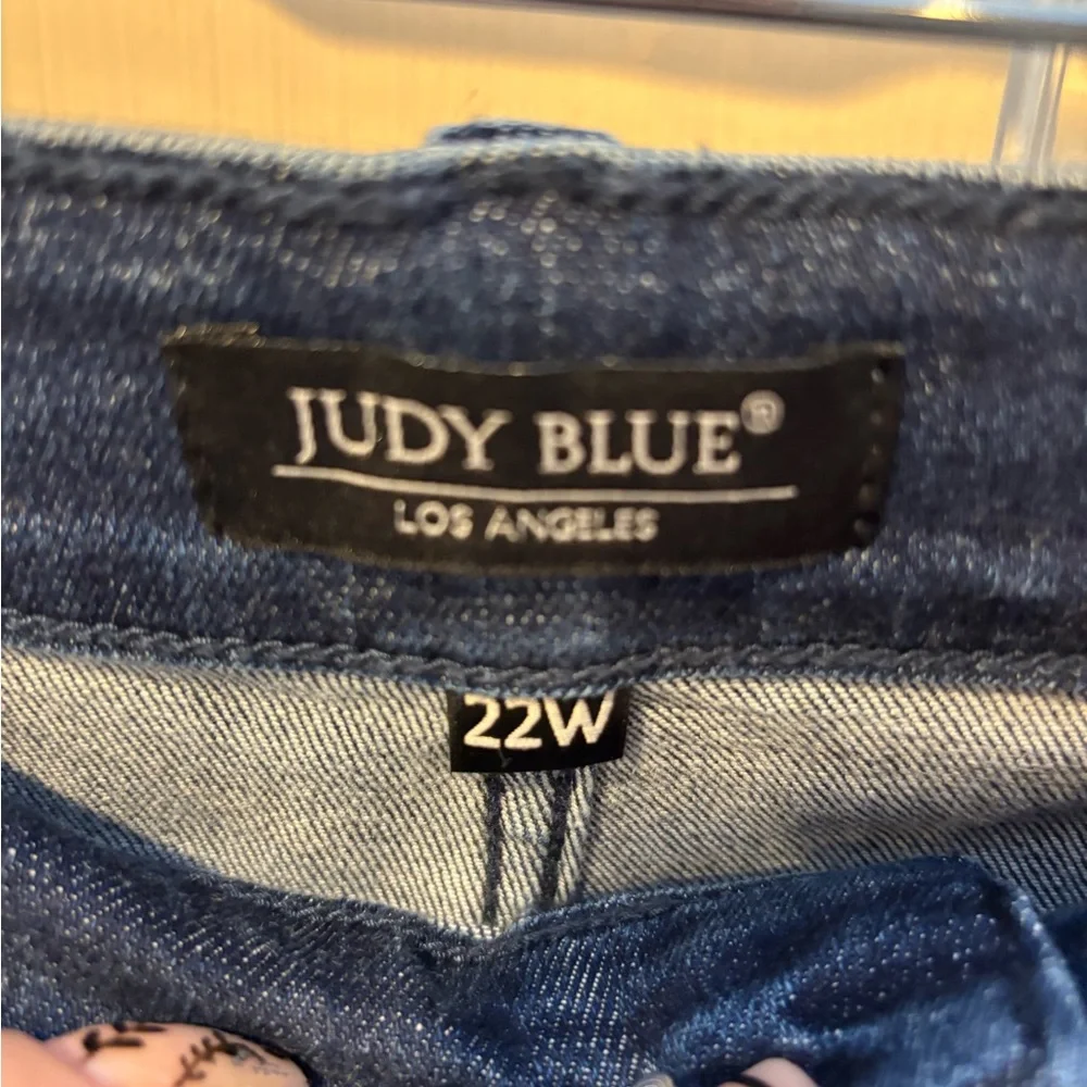 NWT Judy Blue Boyfriend Jeans Distressed Blue - Picture 8 of 14